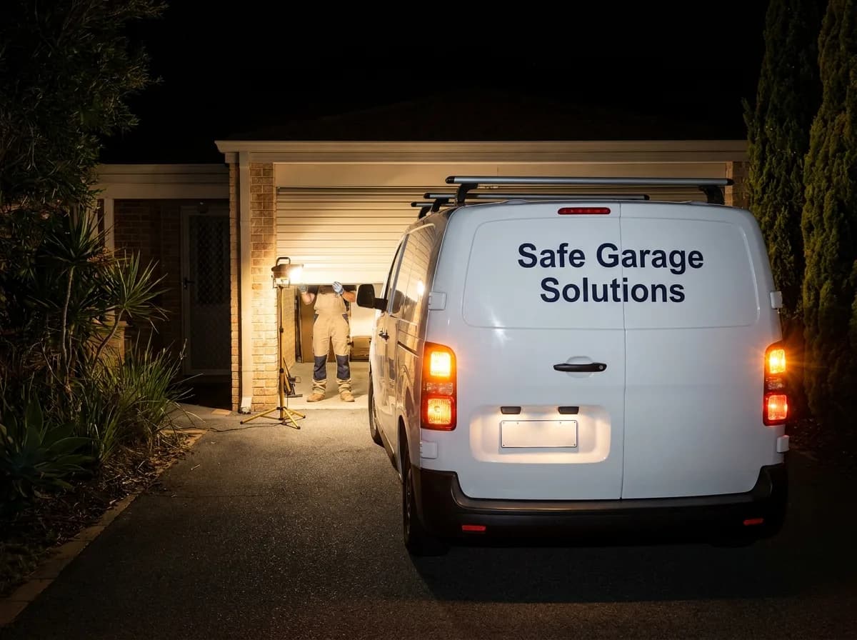 24/7 Emergency Garage Door Repairs in Perth — A door stuck open is a security problem you cannot leave until Monday.